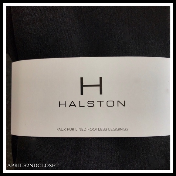 BLACK FLEECE FAUX FUR LINED LEGGINGS - Picture 5 of 11